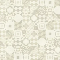 Décoweb Dalle sol PVC Clipsable Mix and Match - Click 5G - Carreaux de ciment beige clair - Paquet de 1,49 m²- Dalle Et Lame Pvc