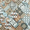 Décoweb Dalle Et Lame Pvc<Dalle sol PVC Clipsable Mix and Match - Click 5G - Carreaux de ciment patchwork terracotta - Paquet de 1,49 m²