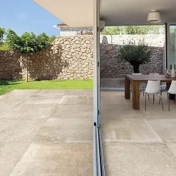 Concept Mosaïque DALLE SUR PLOTS BLOIS BEIGE 90x90x2 cm rectifié antidérapante- Carrelage Extérieur Et Terrasse
