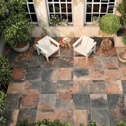 Reflex Boutique Dalle sur plots Chateau 2cm naturel R11 60x60 cm - Réflex Boutique- Carrelage Extérieur Et Terrasse