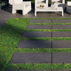 Reflex Boutique Carrelage Extérieur Et Terrasse<Dalle sur plots effet pierre Onyx 2cm anthracite R11 60x120 cm - Réflex boutique