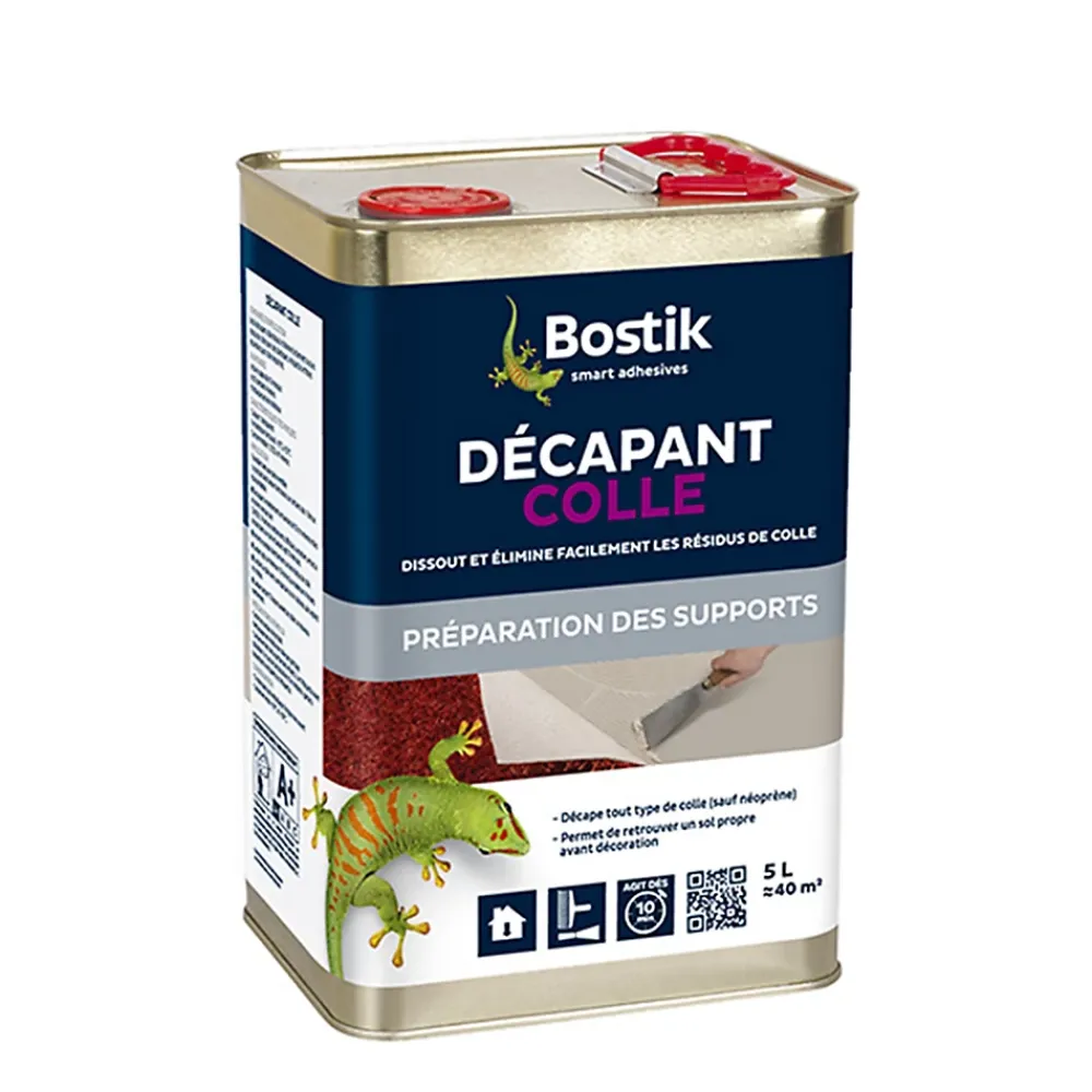 Bostik Décapant Décapant Colle 5 L sols PVC et moquette- Colle Et Adhésif Sol Lino Pvc|Colle Et Adhésif Sol Lino Pvc