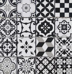 Decora Mosaicos Mosaïque Pour Pièce À Vivre|Mosaïque Pour Wc<Boite de carrelage mosaïque ARLES Noir 29x29 cm