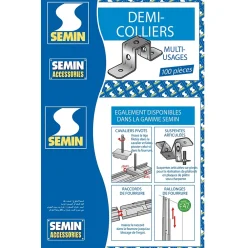 Semin Bois De Charpente<Demi Collier Multi-usages , boite de 100