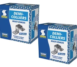 Semin Bois De Charpente<Demi Collier Multi-usages , boite de 100 (Lot de 200)