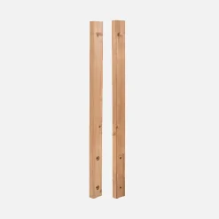 Kordo Demi-poteaux de finition sapin, Moka- Garde-Corps, Balustrade