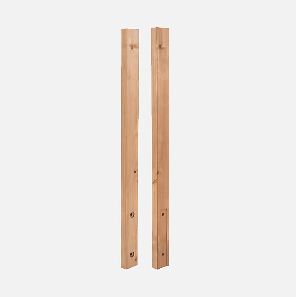 Kordo Demi-poteaux de finition sapin, Moka- Garde-Corps, Balustrade