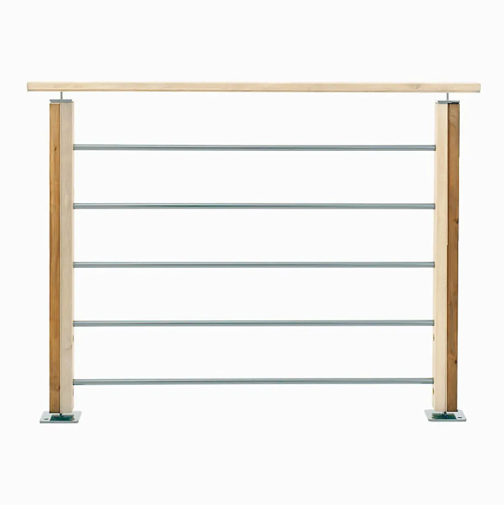 Kordo Demi-poteaux de finition sapin, Moka- Garde-Corps, Balustrade