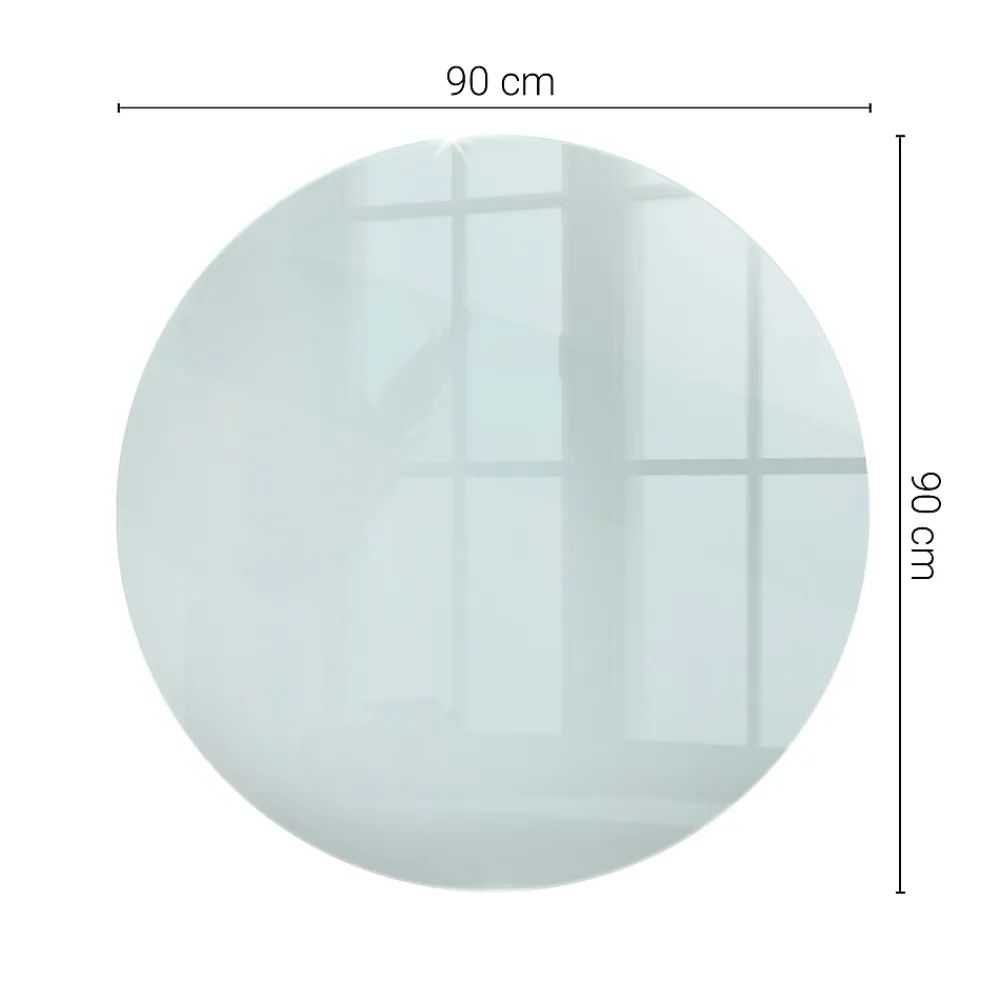 Wallfluent Plateau En Verre<Dessus de table en verre trempé fi90 cm Transparent