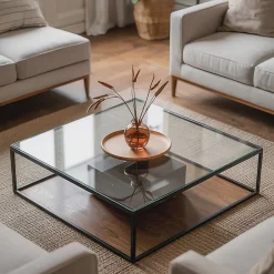 Wallfluent Plateau En Verre<Dessus de table en verre trempé 50x50 cm Transparent