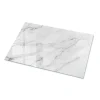 Wallfluent Dessus de table en verre trempé 100x70 cm Motif de surface en marbre- Plateau En Verre
