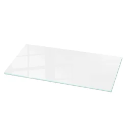 Wallfluent Dessus de table en verre trempé 125x50 cm Couleur blanche lisse- Plateau En Verre