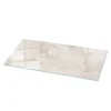 Wallfluent Dessus de table en verre trempé 125x50 cm Motif texturé de marbre- Plateau En Verre