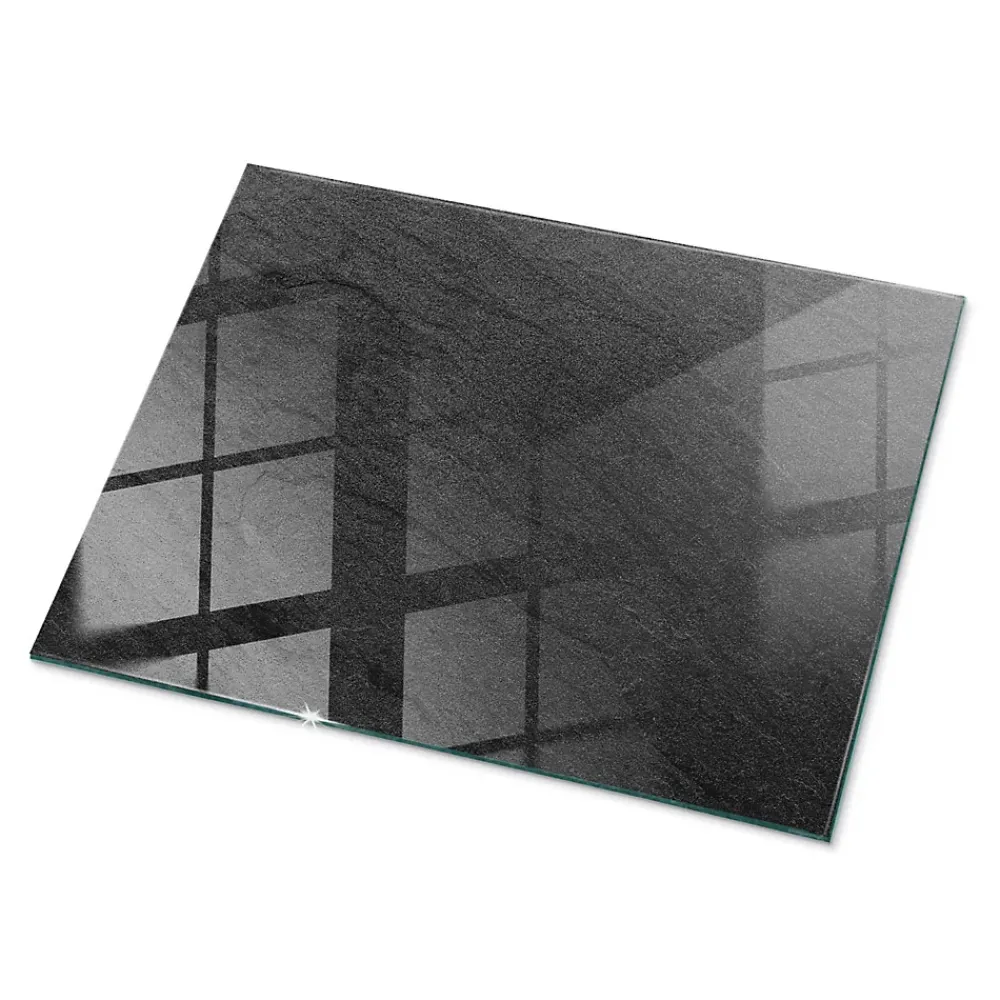 Wallfluent Dessus de table en verre trempé 80x60 cm Texture de pierre naturelle- Plateau En Verre