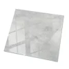 Wallfluent Dessus de table en verre trempé 60x60 cm Texture de béton avec fissures- Plateau En Verre