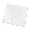 Wallfluent Dessus de table en verre trempé 50x50 cm Couleur blanche lisse- Plateau En Verre