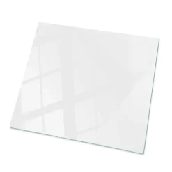 Wallfluent Dessus de table en verre trempé 50x50 cm Couleur blanche lisse- Plateau En Verre