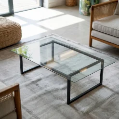 Wallfluent Dessus de table en verre trempé 120x80 cm Transparent- Plateau En Verre