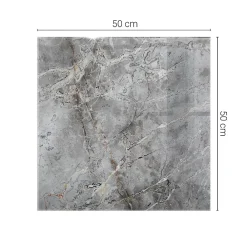 Wallfluent Plateau En Verre<Dessus de table en verre trempé 50x50 cm Motif naturel de marbre