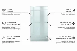 Wallfluent Plateau En Verre<Dessus de table en verre trempé 140x70 cm Transparent