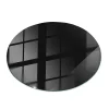 Wallfluent Plateau En Verre<Dessus de table en verre trempé fi60 cm Couleur noire lisse