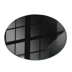 Wallfluent Plateau En Verre<Dessus de table en verre trempé fi60 cm Couleur noire lisse