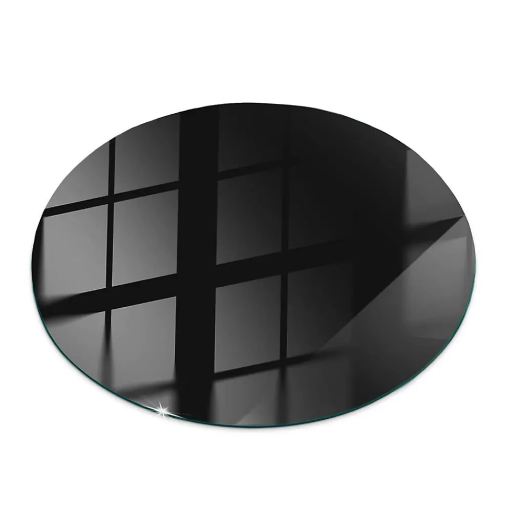 Wallfluent Plateau En Verre<Dessus de table en verre trempé fi60 cm Couleur noire lisse