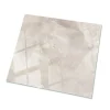 Wallfluent Dessus de table en verre trempé 50x50 cm Motif texturé de marbre- Plateau En Verre