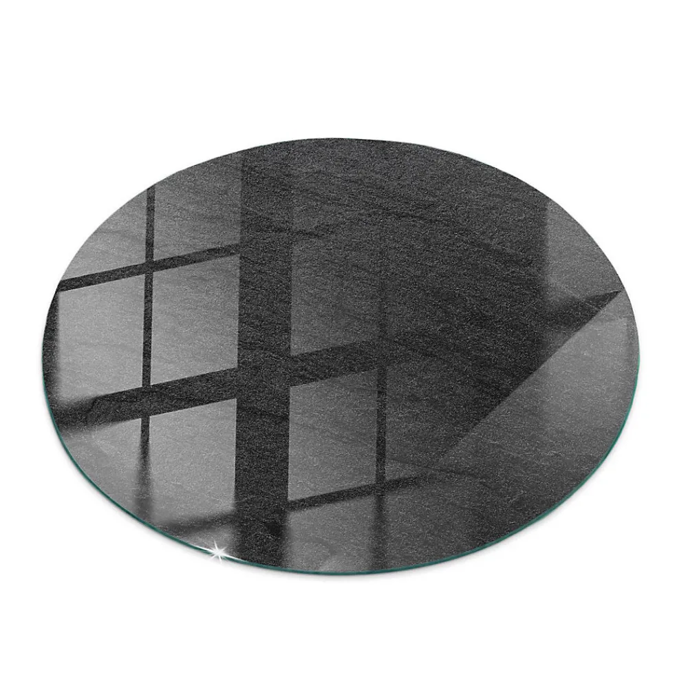 Wallfluent Plateau En Verre<Dessus de table en verre trempé fi70 cm Texture de pierre naturelle