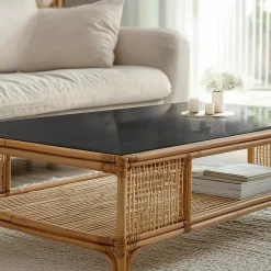 Wallfluent Dessus de table en verre trempé 100x50 cm Couleur noire lisse- Plateau En Verre