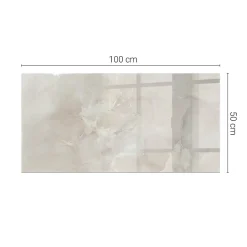 Wallfluent Plateau En Verre<Dessus de table en verre trempé 100x50 cm Motif texturé de marbre