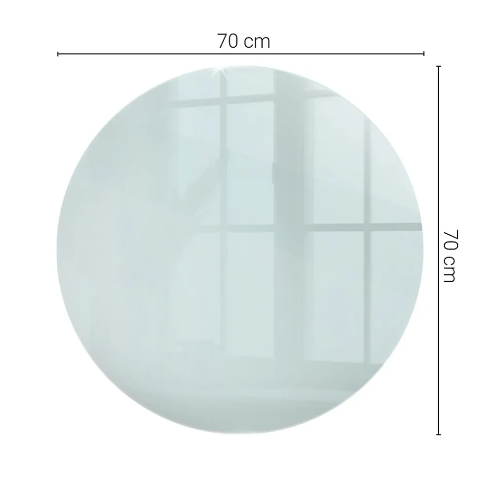 Wallfluent Plateau En Verre<Dessus de table en verre trempé fi70 cm Transparent
