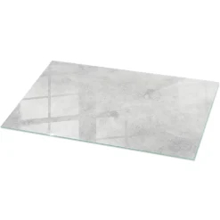 Wallfluent Plateau En Verre<Dessus de table en verre trempé 140x70 cm Texture de béton avec fissures