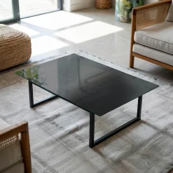 Wallfluent Plateau En Verre<Dessus de table en verre trempé 80x60 cm Couleur noire lisse
