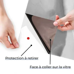 Film Occultant Pour Vitrage<DIMEXACT - Film anti regard pour fenêtre à petit vitrage vis-à-vis proche - bronze - 75 cm x 1 m - en Rouleau