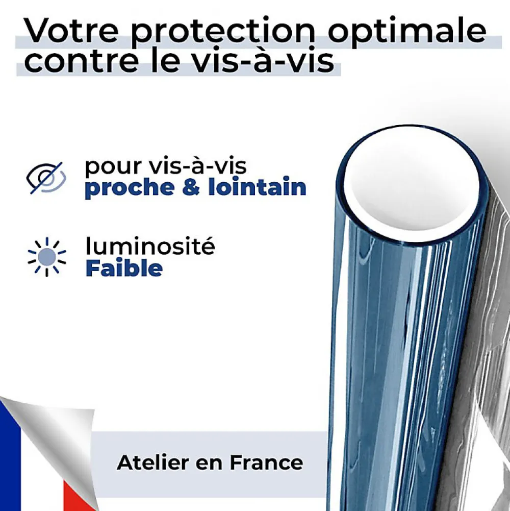 Film Occultant Pour Vitrage<DIMEXACT - Film anti regard pour fenêtre à petit vitrage vis-à-vis proche - bleu - 75 cm x 0.5 m - en Rouleau