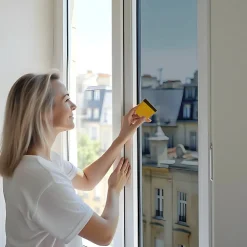 Film Occultant Pour Vitrage<DIMEXACT - Film miroir sans tain repositionnable pour grand vitrage - alu foncé - 120 cm x 1 m - en Rouleau