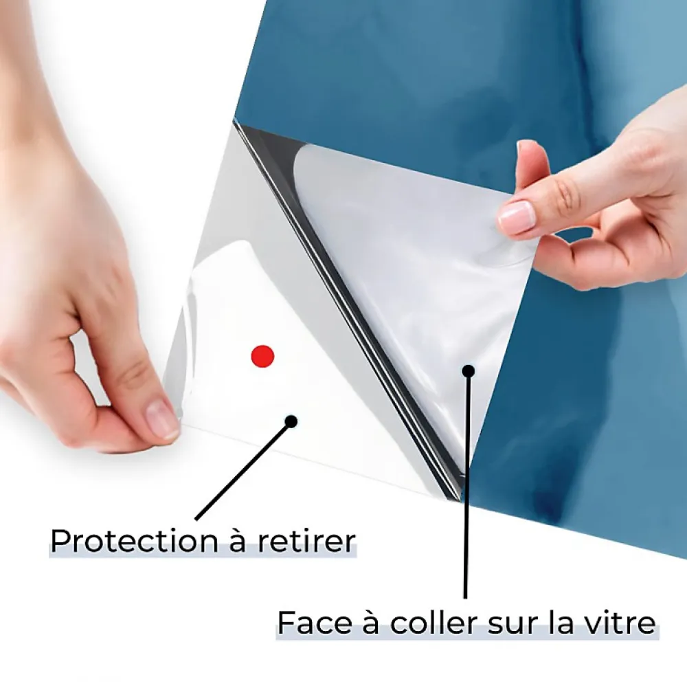 Film Occultant Pour Vitrage<DIMEXACT - Film miroir sans tain pour grand vitrage vis-à-vis proche - bleu - 75 cm x 1.5 m - en Rouleau
