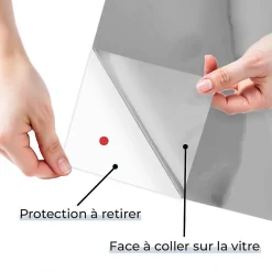 DIMEXACT - Film occultant argent brillant pour fenêtre - 122 cm x 2 m - en Rouleau- Film Occultant Pour Vitrage