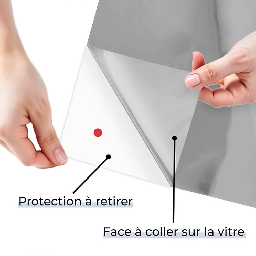 DIMEXACT - Film occultant argent brillant pour fenêtre - 122 cm x 2 m - en Rouleau- Film Occultant Pour Vitrage