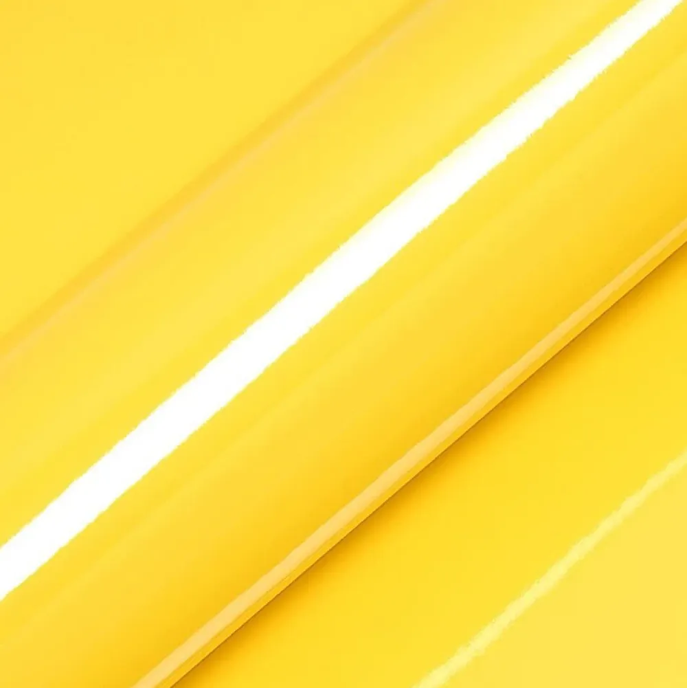 DIMEXACT - Film occultant jaune clair brillant pour fenêtre - 122 cm x 2 m - en Rouleau- Film Occultant Pour Vitrage