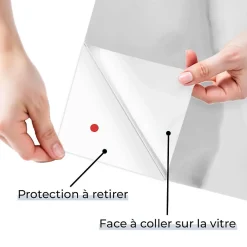 DIMEXACT - Film occultant blanc brillant pour fenêtre - 152 cm x 1.5 m - en Rouleau- Film Occultant Pour Vitrage