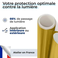 Film Occultant Pour Vitrage<DIMEXACT - Film occultant or brillant pour fenêtre - 122 cm x 2.5 m - en Rouleau