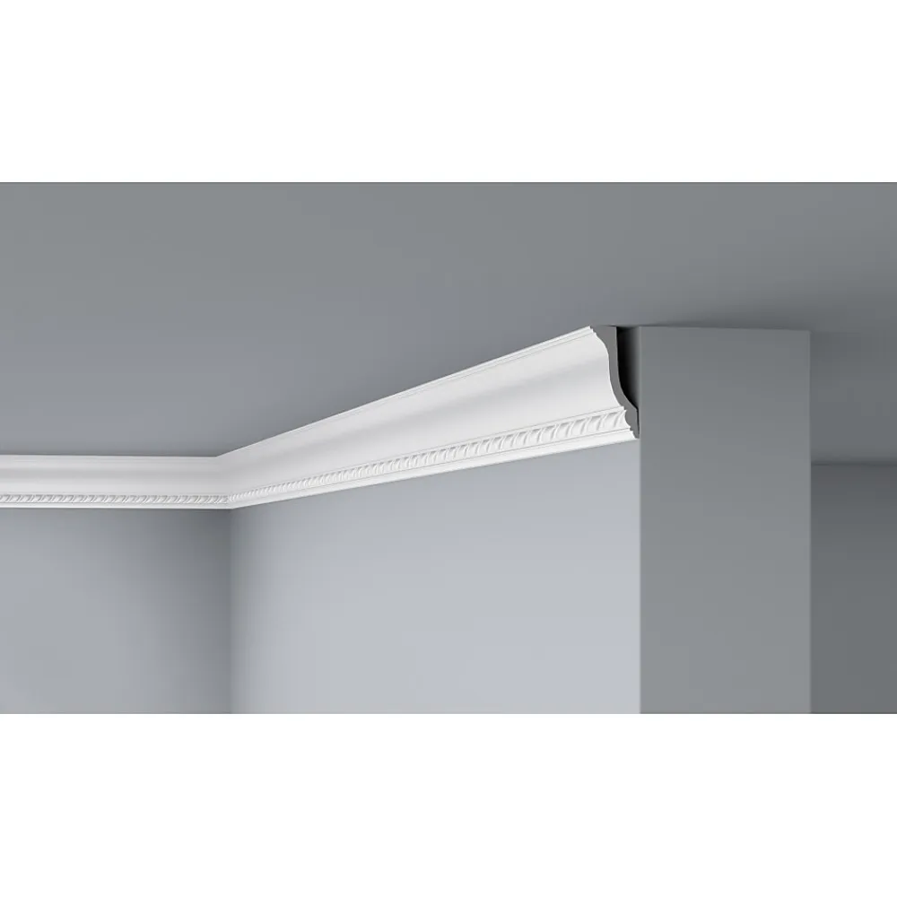 Decoflair Moulure Et Rosace De Plafond<E13 Moulure de plafond Polystyrène expansé 95 x 45 x 2000 - 1 pièce