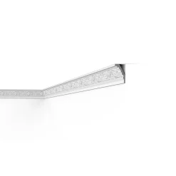 Decoflair E25 Moulure de plafond Polystyrène expansé 80 x 50 x 2000 - 1 pièce- Moulure Et Rosace De Plafond