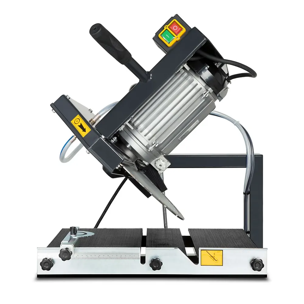 Eberth Outils Du Carreleur<Coupe Carrelage Electrique 2000W, Lame de scie diamant 450mm Profondeur de coupe 140mm Longueur de coupe 700mm, 0-45 degrés
