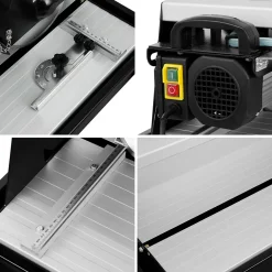 Eberth Coupe Carrelage 800W, Carrelette, Disque diamant 200mm, Longueur de Coupe 620mm, Profondeur de Coupe 36mm- Outils Du Carreleur