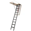 Matisere Echelle coupe feu 60min avec trappe de 70x120cm - Hauteur de 2.33 à 2.80m - LMF60/70120-280- Escalier Escamotable