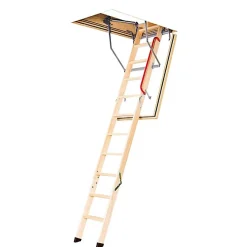 Matisere Escalier Escamotable<Echelle coupe feu 60min avec trappe de 60x120cm - Hauteur de 2.53 à 2.80m - LWF60/60120-280