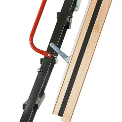 Matisere Echelle coupe feu 60min avec trappe de 70x130cm - Hauteur de 2.33 à 2.80m - LMF60/70130-280- Escalier Escamotable
